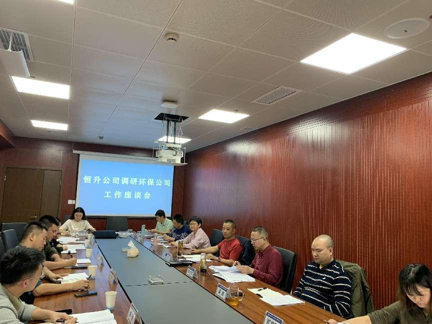 恒升公司调研环保公司工作座谈会